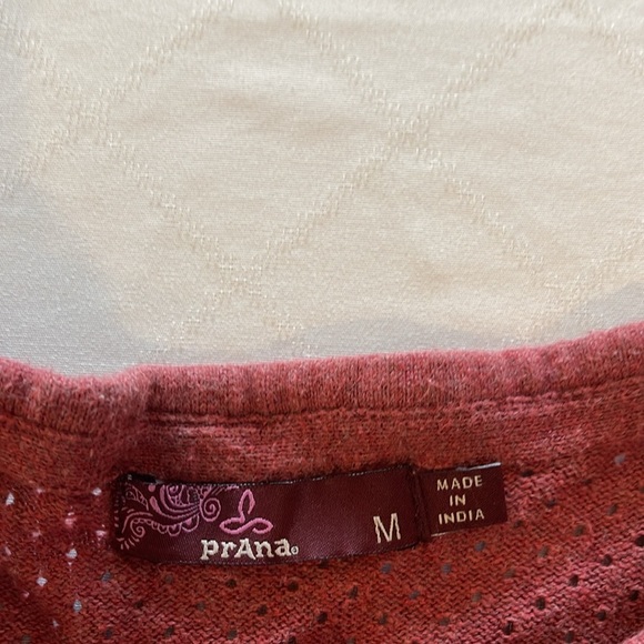 Prana Women's Mainspring Long Sleeve Perforated Sweater W23180538 Medium EUC - Picture 4 of 6